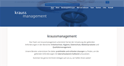 Desktop Screenshot of kraussmanagement.de